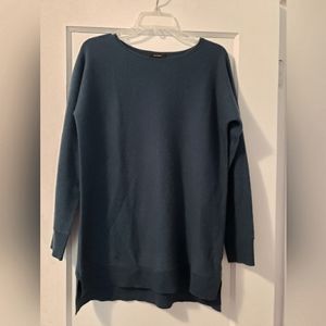 Halogen blue cashmere blend sweater